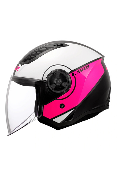 LS2 AIRFLOW 2 COVER BEYAZ-PEMBE KASK