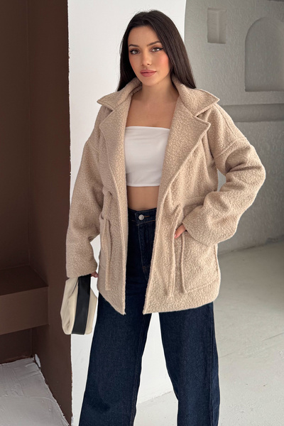 Noa&Noa Women's Textured Wide Collar Coat - Coat – Sand Drift