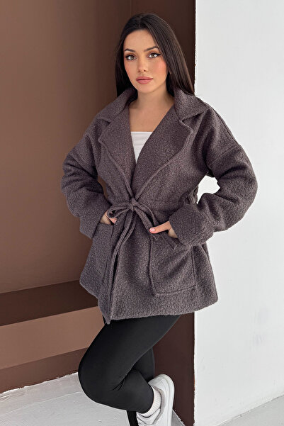 Noa&Noa Women's Textured Wide Collar Coat - Coat – Sand Drift