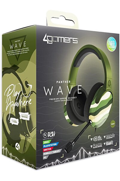 4Gamers Panther Wave - Over Ear Gaming Headset