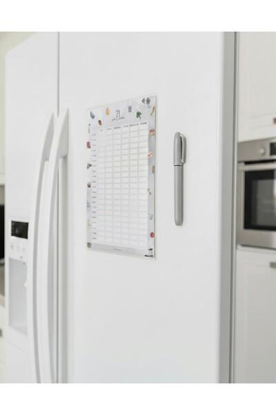 HAYYRAL New Me in 21 Days, Habit Tracker Planner, Summer-Sil, Pvc Coating A5