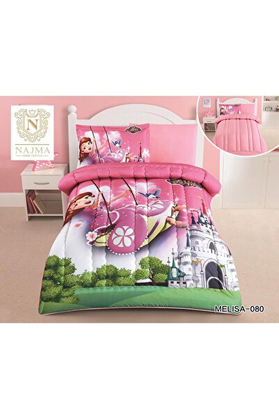 NAJMA Children's bedspread with a beautiful graphic design, made of luxurious microfiber, cool and elegant, quilt size 170*230