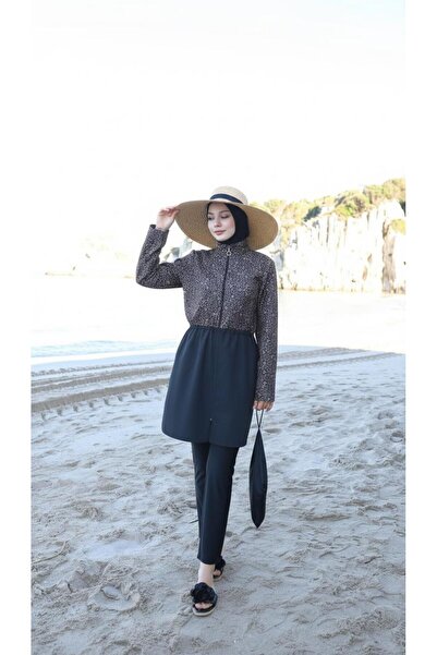 new ats Women's Fully Covered Hijab Swimsuit Patterned Set Rima