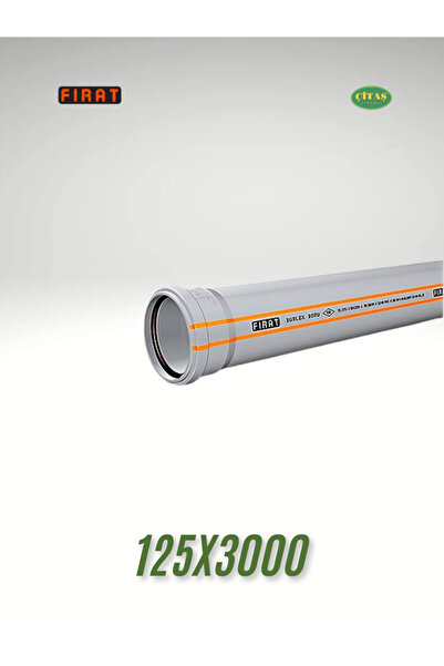 ÇİTAŞ FIRAT 125X3000 DUBLEX BORU 3.2 PVC BORU 3 METRE