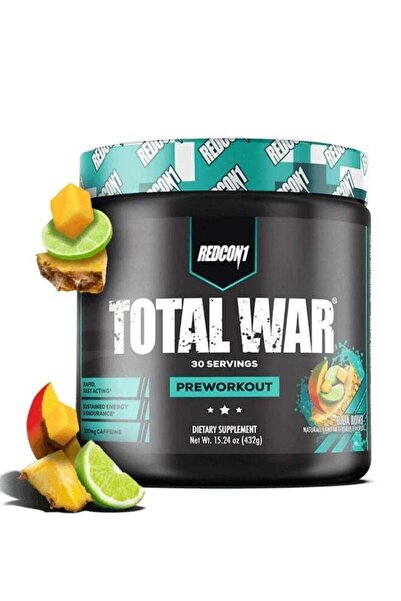 REDCON1 Total War Pre-Workout, Baja Bomb Flavour, 30 Servings