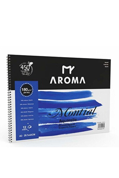 Aroma MY Aquarelle Watercolor Pad A3 – 180gsm Fine Grain Artist Paper