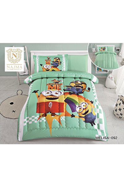 NAJMA Children's bedspread with a beautiful graphic design, made of luxurious microfiber, cool and elegant, quilt size 170*230