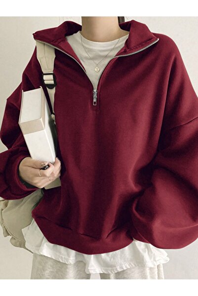 rocassi 3-YARNS Hanorac Di guler ridicat ermuarli pentru femei