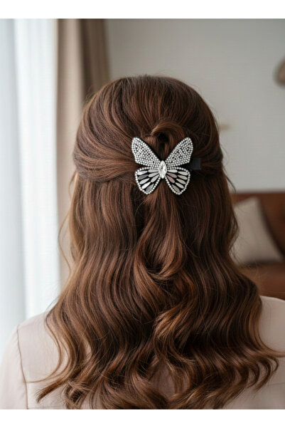 GÜLPEŞE 2-Piece Stone Butterfly Detailed Pen Buckle