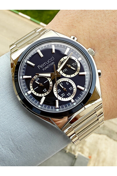 Ferrucci İç Fonksiyonları Aktif Yeni Sezon Çelik Erkek Kol Saati