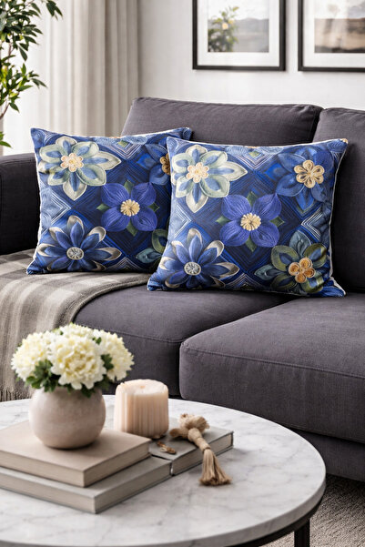 ÖZDAĞ HOME CONCEPT 3D Digital Printing Decorative Throw Pillow Cover 43X43 cm – Single-Sided Printing, Vibrant Colors