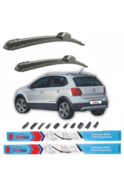 TEAMCAR Volkswagen CrossPolo (2010-2014) Чистачки TeamCar® – Преден комплект
