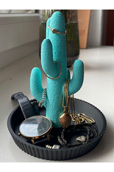 KMA Tekstil حامل خواتم كبير على شكل صبار