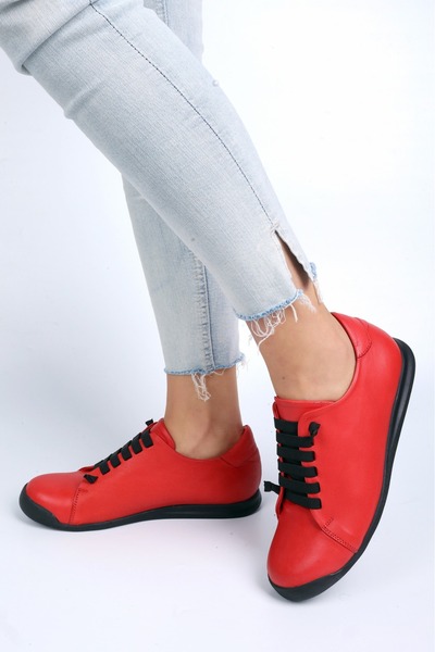 AYAKKABİSEPETİ Genuine leather women's shoes