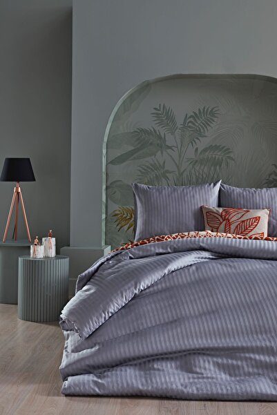 Doqu Home Satin Artline Set posteljine Siva - Bračni