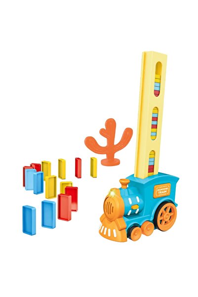 moontime alaçatı Sesli ve ışıklı domino tren seti, hareketli eğitici oyun