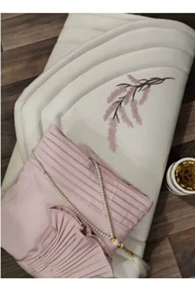 Gerenic Istanbul Prayer Rug Set with Prayer Sheet for Women - Flesh