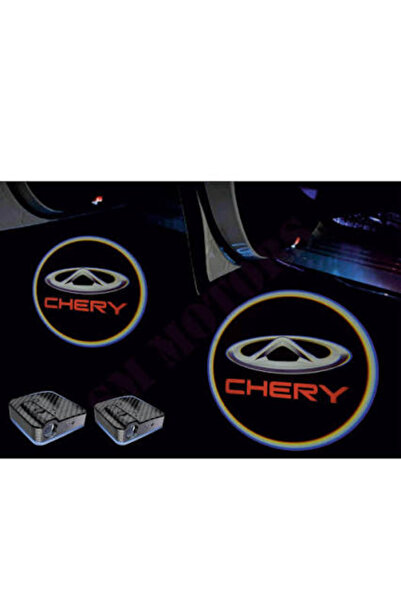 ŞENYILDIZ AKSESUAR Chery uyumlu pilli kapı altı logosu mesafe sensörlü 2 kapı...