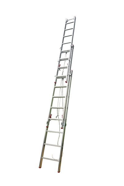 CMS CÖMERT MERDİVEN Üç Parçalı İpli Makaralı Merdiven 3X10 Basamaklı 6.30 Met...