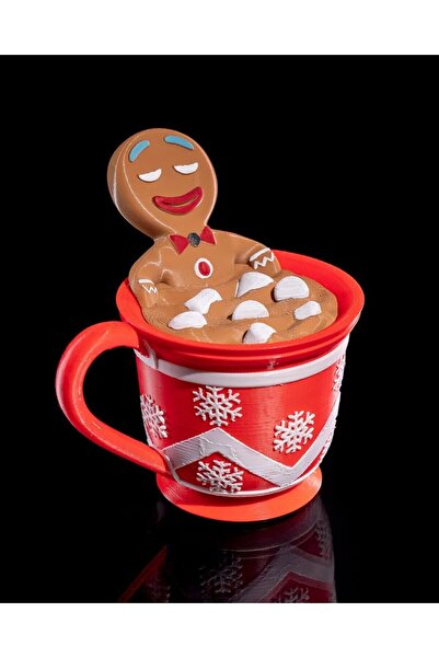 FOLİNZA Christmas Gift Storage Box Shrek Gingerbread Man Storage Box 15CM