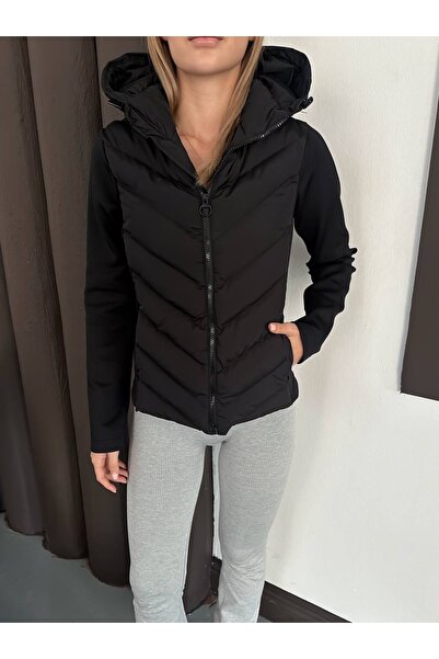 Ekim Store Hooded Puffer Jacket with Zipper