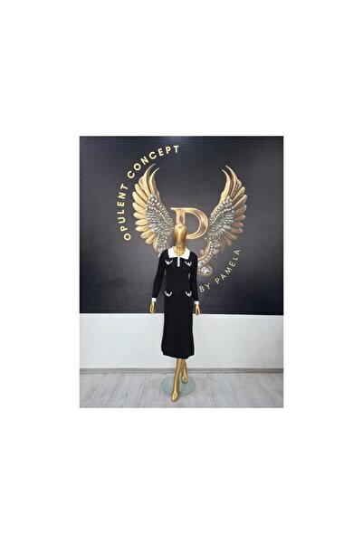 OEM BLACK KNITTED DRESS MILLIE - BLACK, ONE SIZE