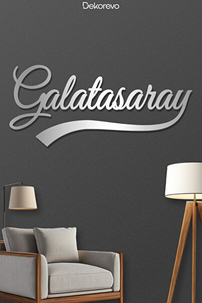 Dekorevo Aslanın İmzası: Galatasaray Tipografi Metal Duvar Dekoru - Metal Duv...