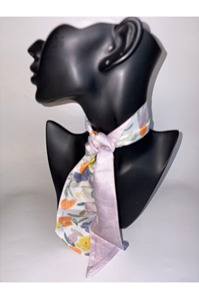 BHR AKSESUAR Patterned Thin Scarf, Ribbon (6X85 cm)