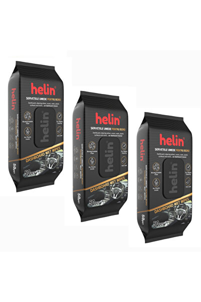 Helin Wet Wipes Helin PACHET 3X Wet Wipes for Dashboard