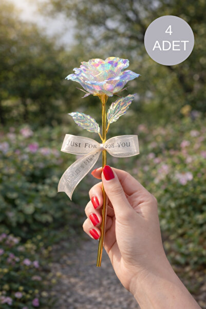 Miu 4 Adet Sonsuzluk Gülü Sevgililer Günü - Anneler Günü Hediyesi- Solmayan Gül