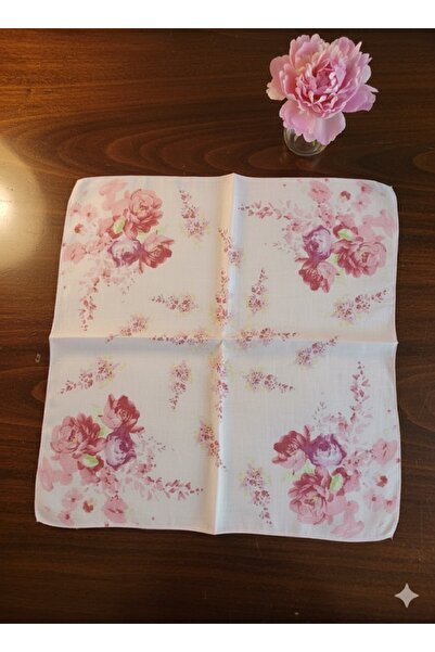TChic Pink Floral Chiffon Scarf 60*60