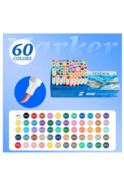 Ümraniye Hobi Sanat Art Walker Akrilik Kalem Seti 60 Renk
