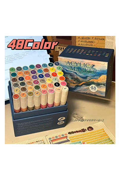 Ümraniye Hobi Sanat Art Walker Akrilik Kalem Seti 48 Renk