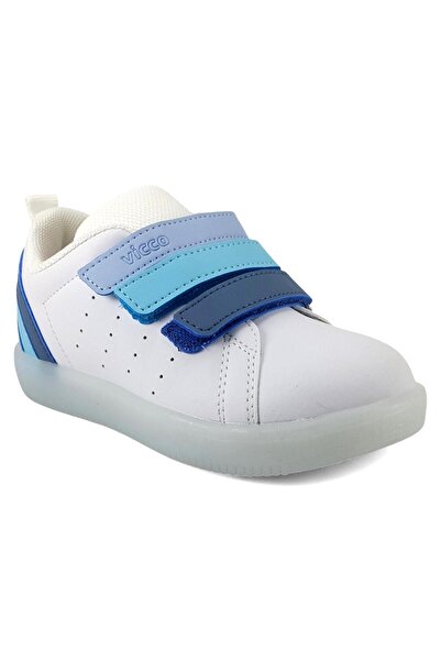 Vicco Sun Children's Lighted Sports Shoes White Blue