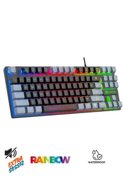 ATAsoft ELEKTRONİK Since 2021 K10 Kablolu Gaming Işıklı Suya Dayanıklı Mekani...