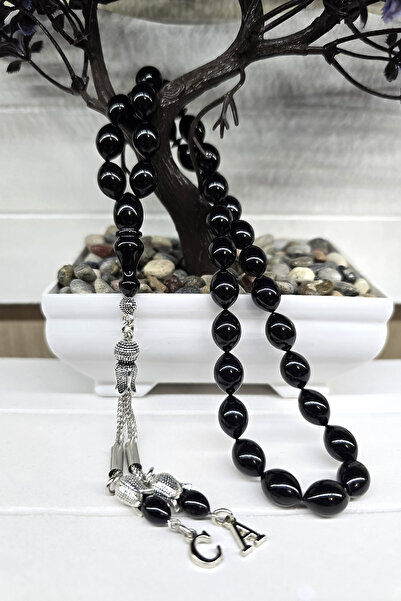 Zikir Tesbih Ateş Kehribar Tesbih, harfli Kişiye Özel Seri, Sıkma Kehribar Te...