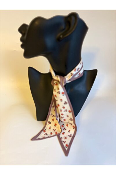 BHR AKSESUAR Patterned Thin Scarf, Ribbon (6X85 cm)