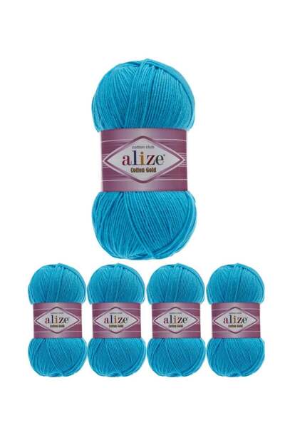 Eliza خيوط أليزه قطنية ذهبية تركية أصلية، 5 قطع