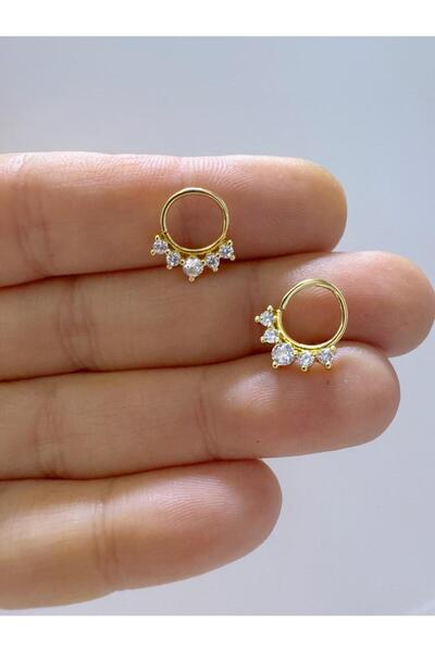 Arescollection 1 ADET ZİRKON TAŞLI HELİX SEPTUM DAİTH UYUMLU PİERCİNG