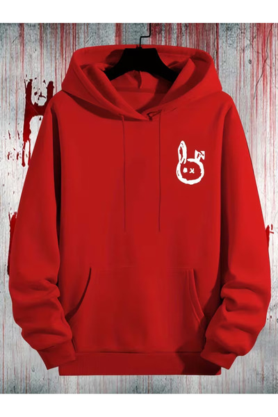 Sweet Cotton Unisex Hooded Printed Sweatshirt