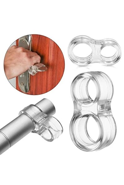 Saint Belisama Concept Mini Door and Window Buffer Transparent Silicone Plastic Door Handle Holder 12 Pieces