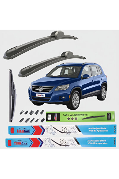 TEAMCAR Υαλοκαθαριστήρες Volkswagen Tiguan I (2007-2016) Πλήρες σετ
