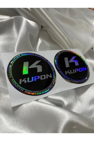 CEBECİOTO Hologram Black Coupon Drop Label 5X5 2-Pack Motorcycle Accessory La...