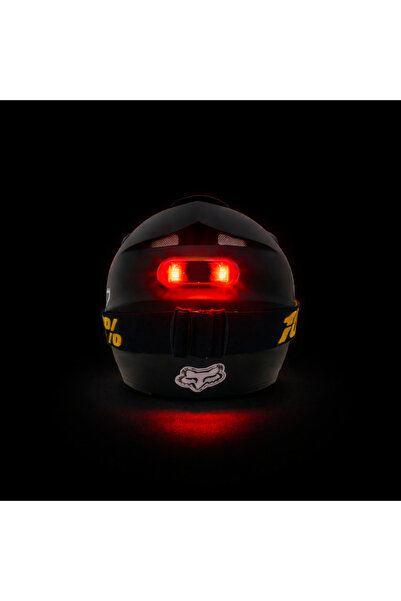 Tsuyoi Kaze Red Light Kask Ledi - Çakarlı, Yanıp Sönen ve Sabit Mod Options