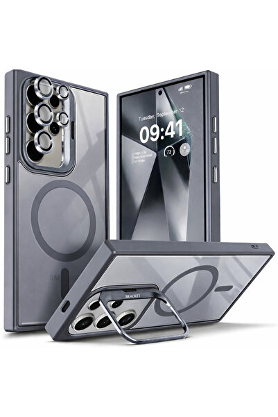 Kipgsm Samsung Galaxy S24 Ultra Kılıf Magsafe Destekli Kamera Lens Koruyucu H...