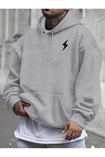 Sweet Cotton سويت شيرت للجنسين للنساء والرجال قصة فضفاضة عمودي مطبوع بغطاء رأس