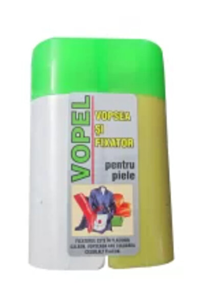 metalocasnice Vopel Alb vopsea pentru piele cu fixator, 130 g