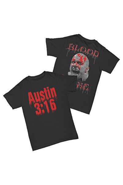 l'eivor Stone Cold Austin 3:16 Printed Cotton T-Shirt