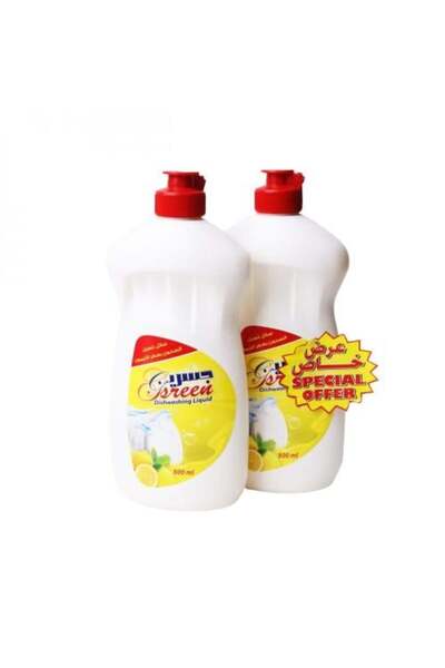 FO Dishwashing Liquid with Lemon Scent Jisreen, 500 + 500 ml