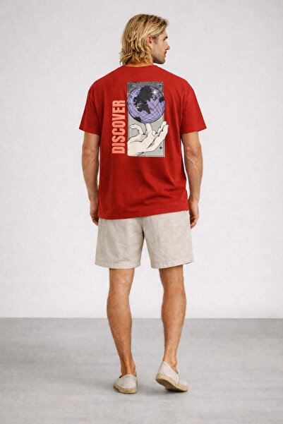 ArtYus Unisex Men/Women Discover Colorful Printed Oversized Cotton T-Shirt